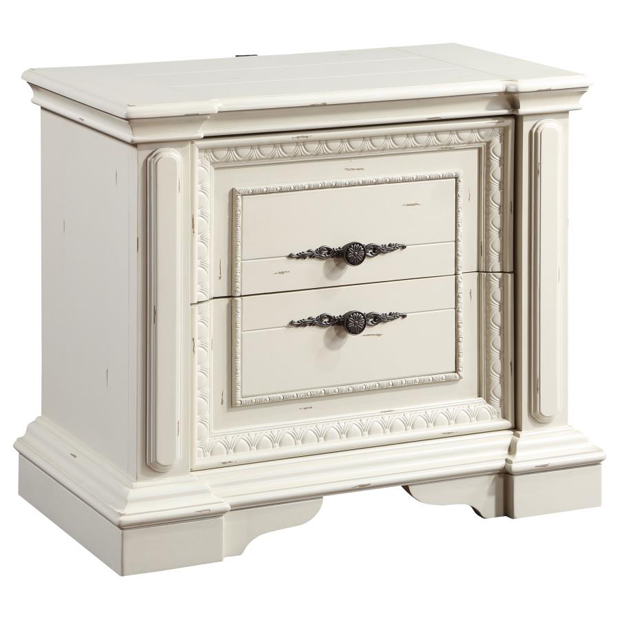 Evelyn White Nightstand