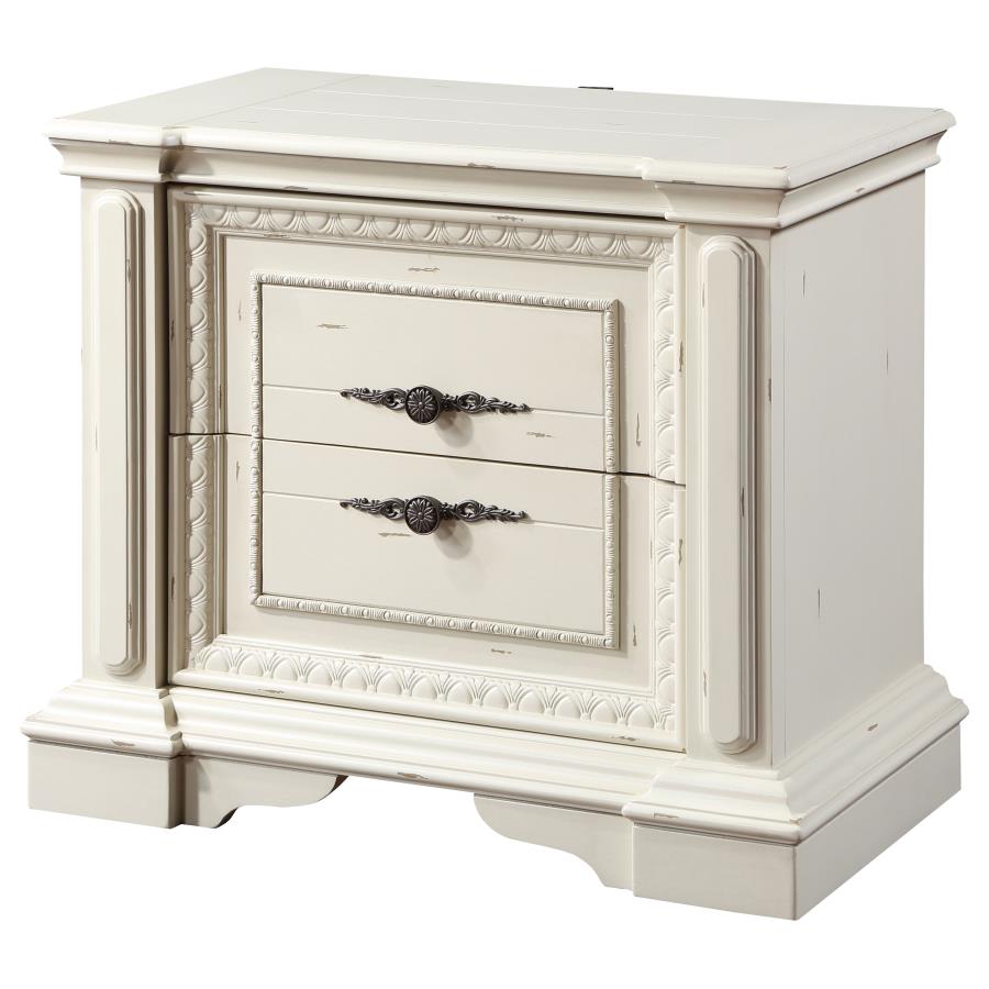 Evelyn White Nightstand