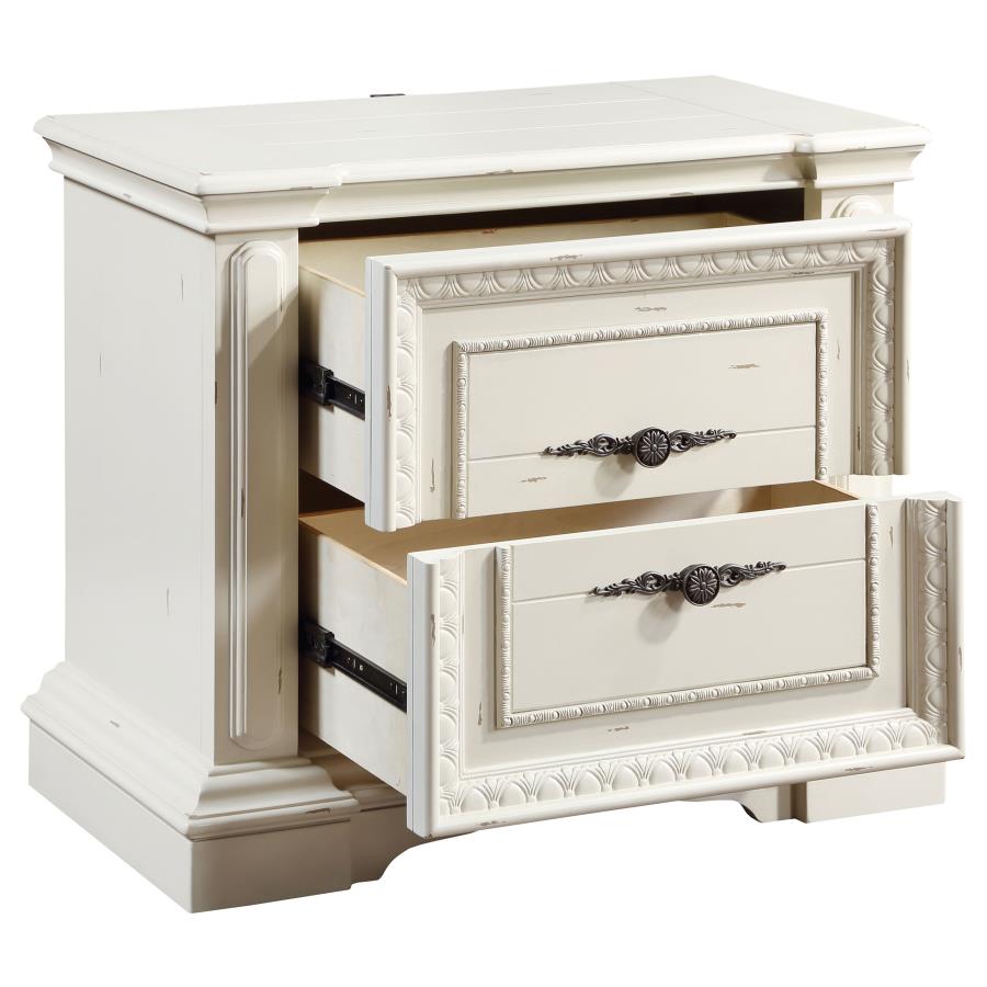 Evelyn White Nightstand