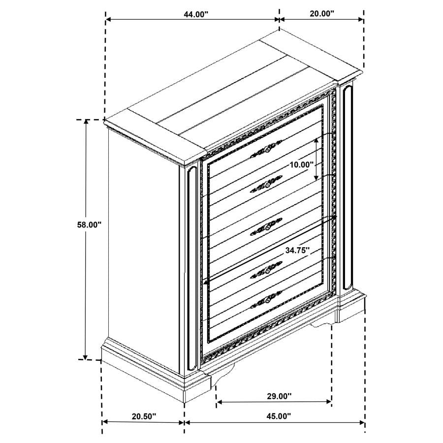 Evelyn White Chest