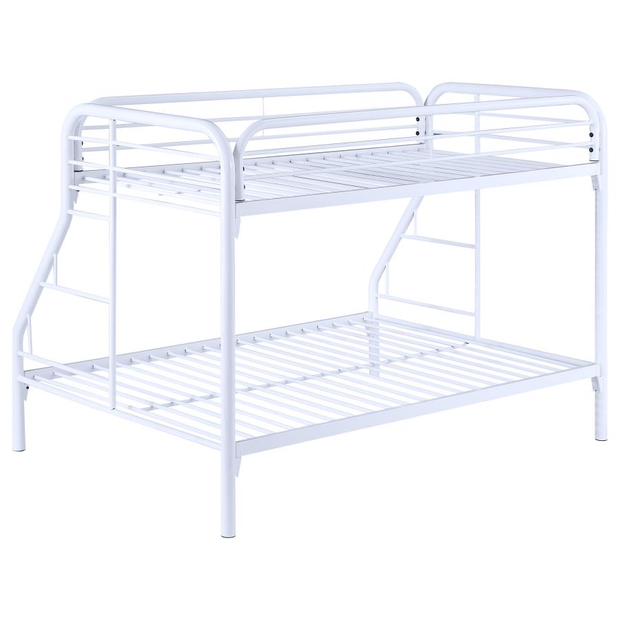 Morgan White Twin / Full Bunk Bed