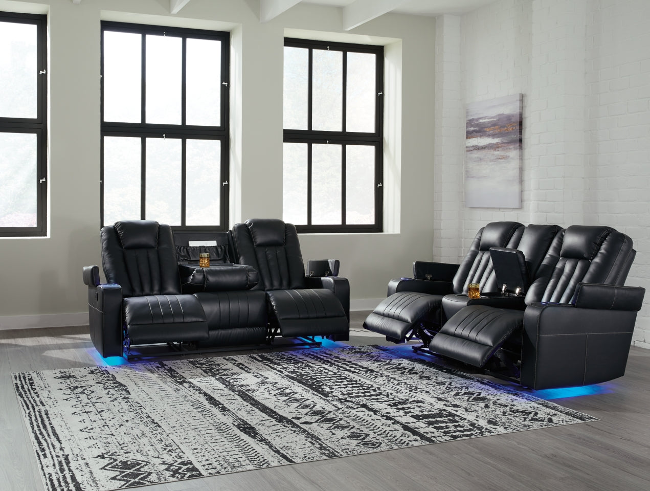 Center Point Sofa, Loveseat and Recliner