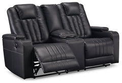 Center Point Reclining Loveseat with Console