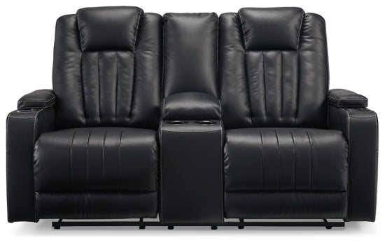 Center Point Reclining Loveseat with Console