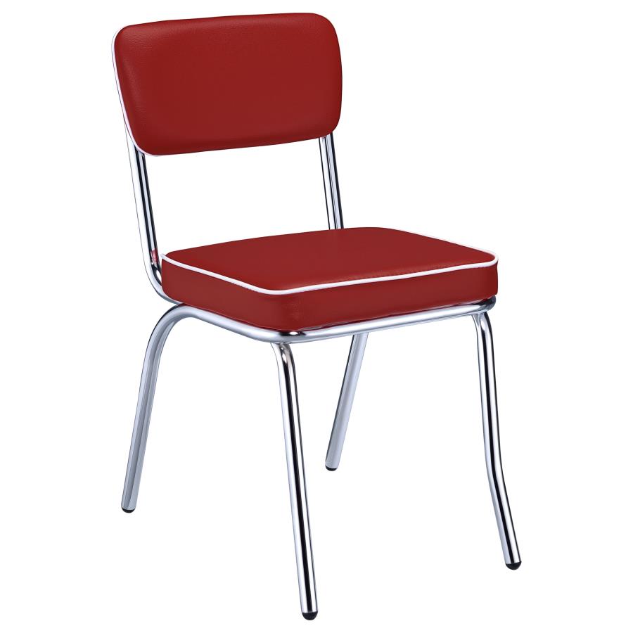 Retro Red Side Chair