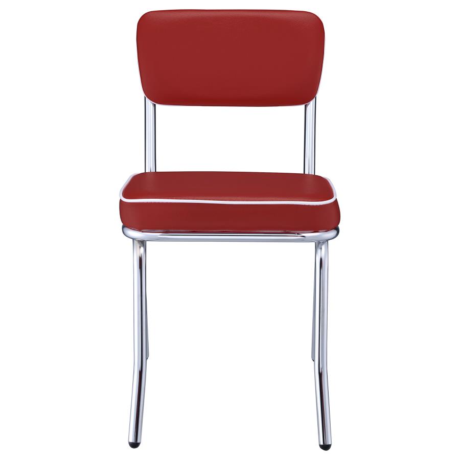 Retro Red Side Chair