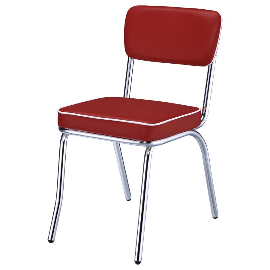 Retro Red Side Chair