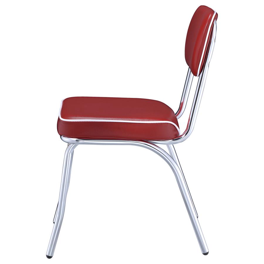 Retro Red Side Chair