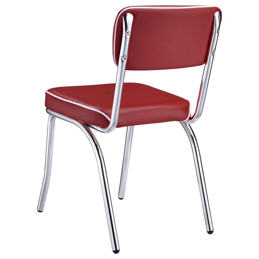 Retro Red Side Chair