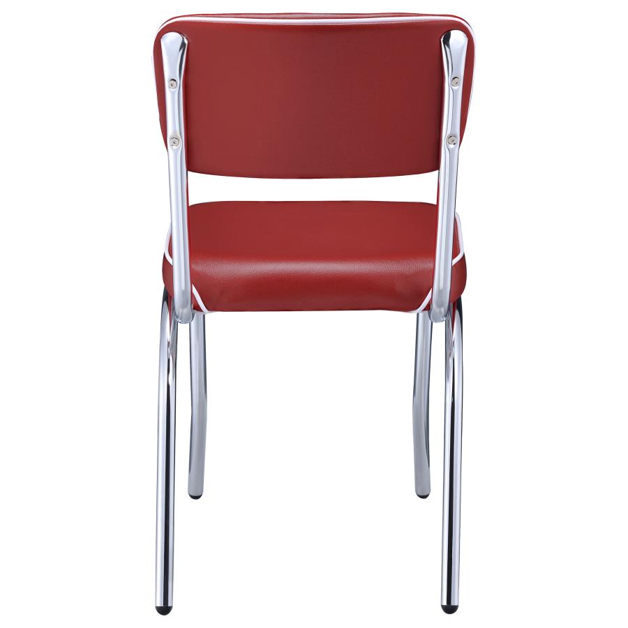 Retro Red Side Chair