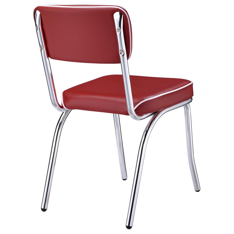 Retro Red Side Chair