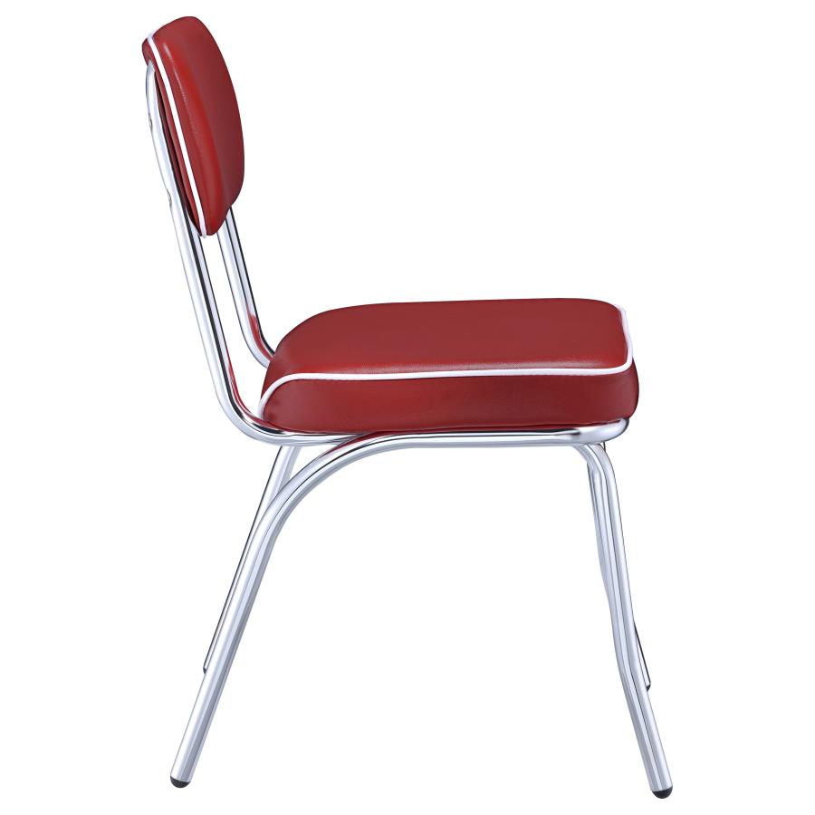 Retro Red Side Chair