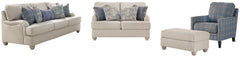 Traemore Sofa, Loveseat, Chair and Ottoman - PKG001040