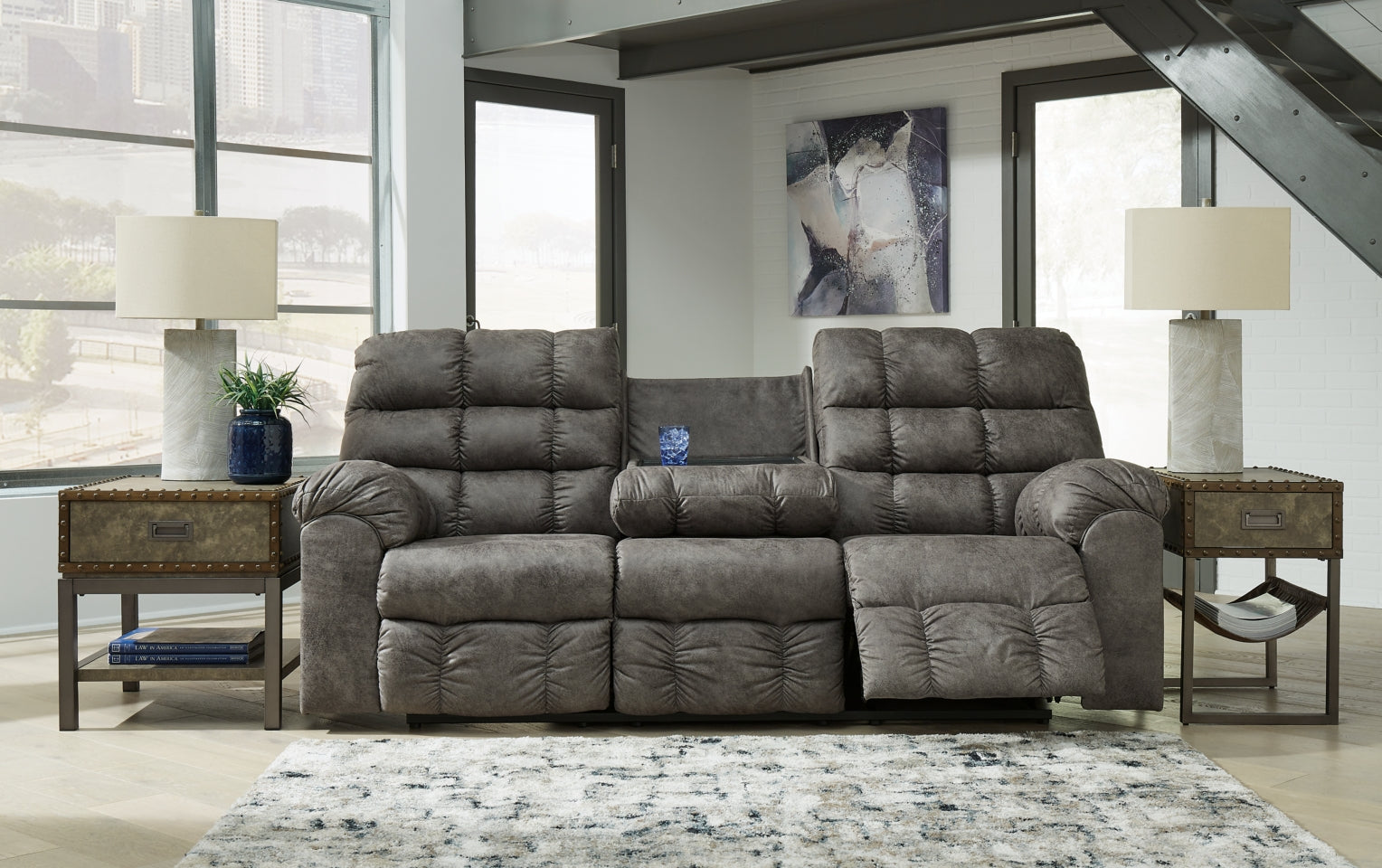 Derwin Sofa, Loveseat and Recliner