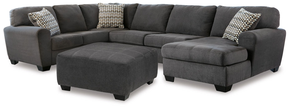 Ambee 3-Piece Sectional with Ottoman - PKG010935