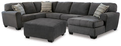 Ambee 3-Piece Sectional with Ottoman - PKG010935