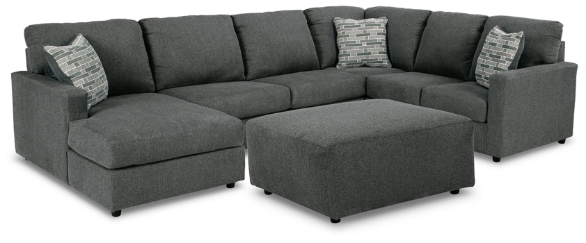 Edenfield 3-Piece Sectional with Ottoman - PKG014851