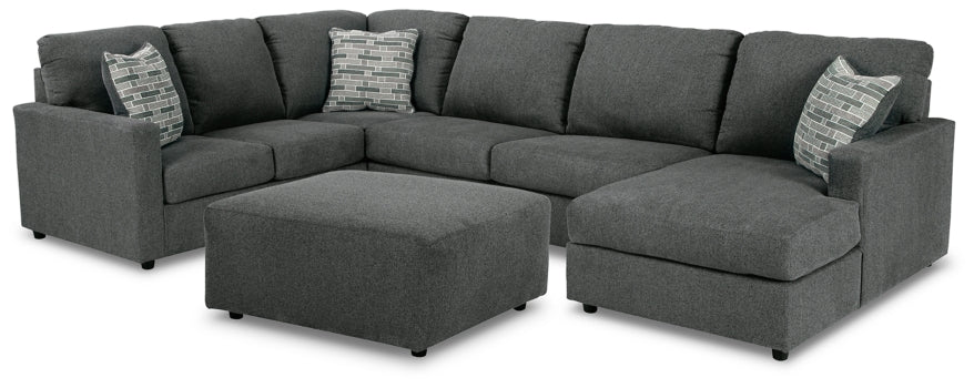 Edenfield 3-Piece Sectional with Ottoman - PKG014852