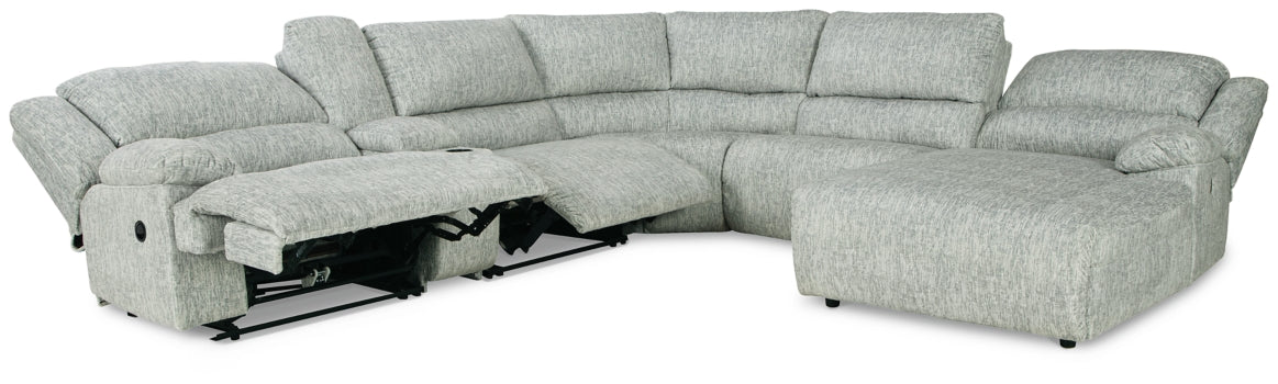 McClelland 6-Piece Reclining Sectional with Chaise - 29302S8