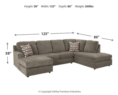 O'Phannon 2-Piece Sectional with Ottoman - PKG014855