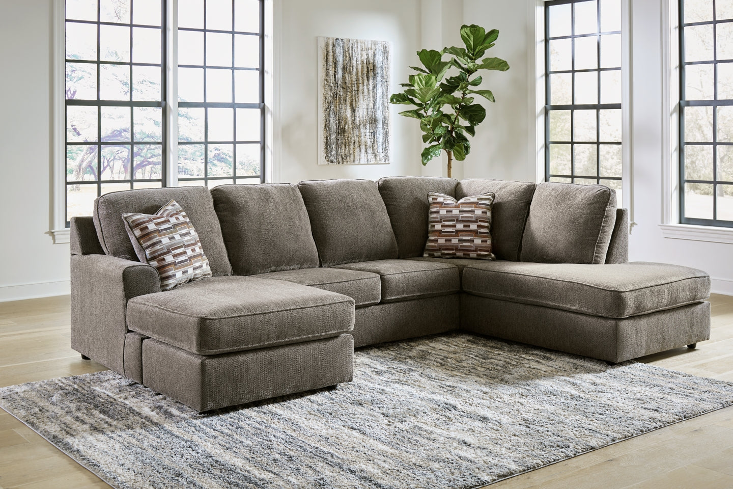 O'Phannon 2-Piece Sectional with Ottoman - PKG014855