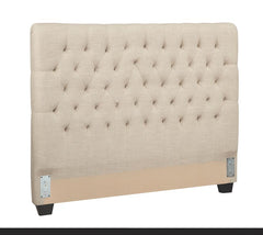 Chloe Beige Full Headboard & Hardware