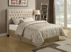 Chloe Beige Full Headboard & Hardware