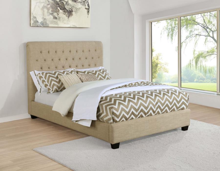 Chloe Beige California King Bed