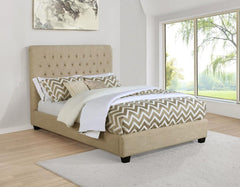 Chloe Beige Queen Bed