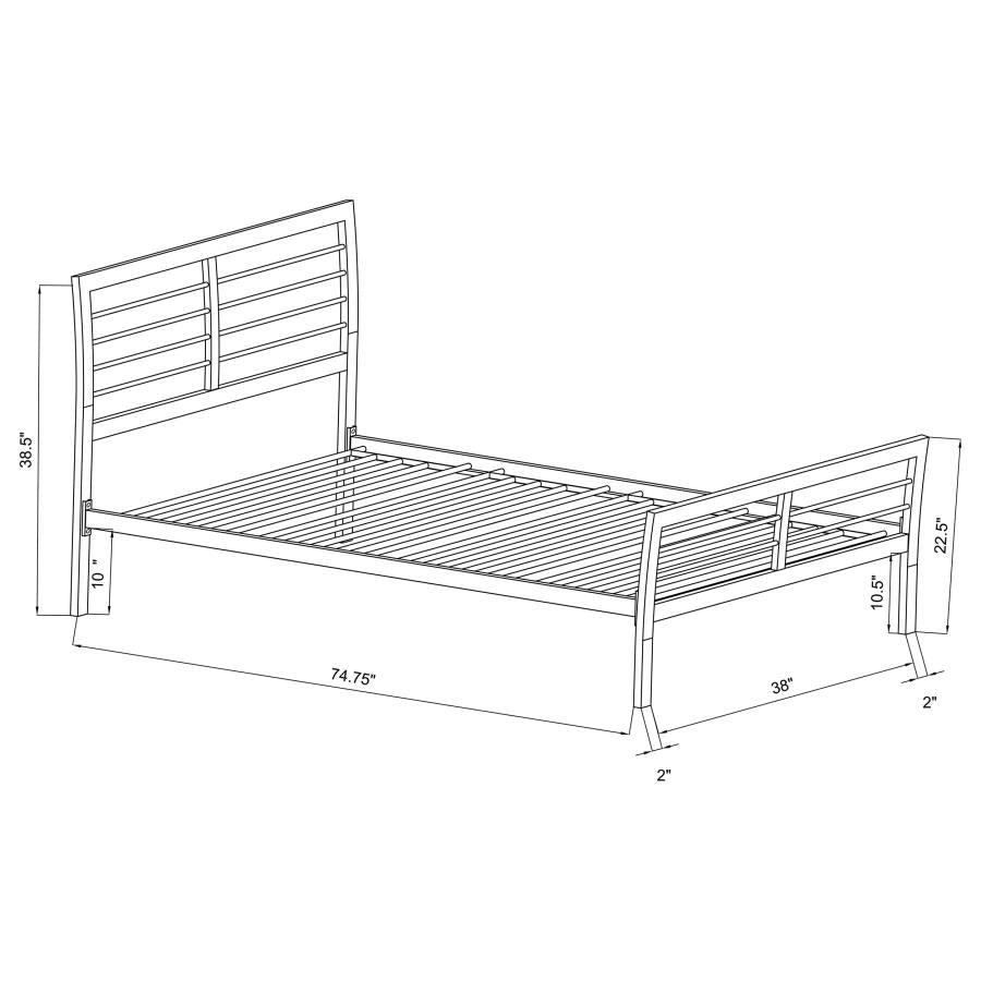 Cooper Silver Twin Bed