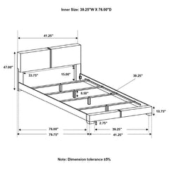 Conner Black Twin Bed