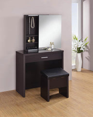 Harvey Brown Vanity Table & Mirror