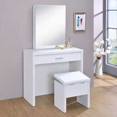 Harvey White Vanity Table & Mirror