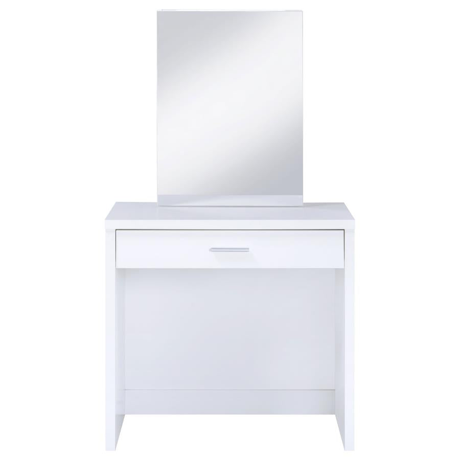 Harvey White Vanity Table & Mirror