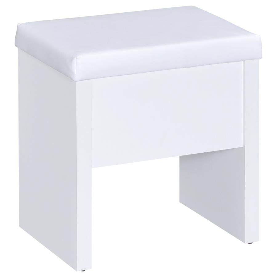 Harvey White Vanity Table & Mirror