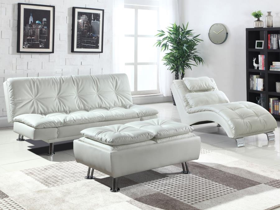 Dilleston White Sofa Bed