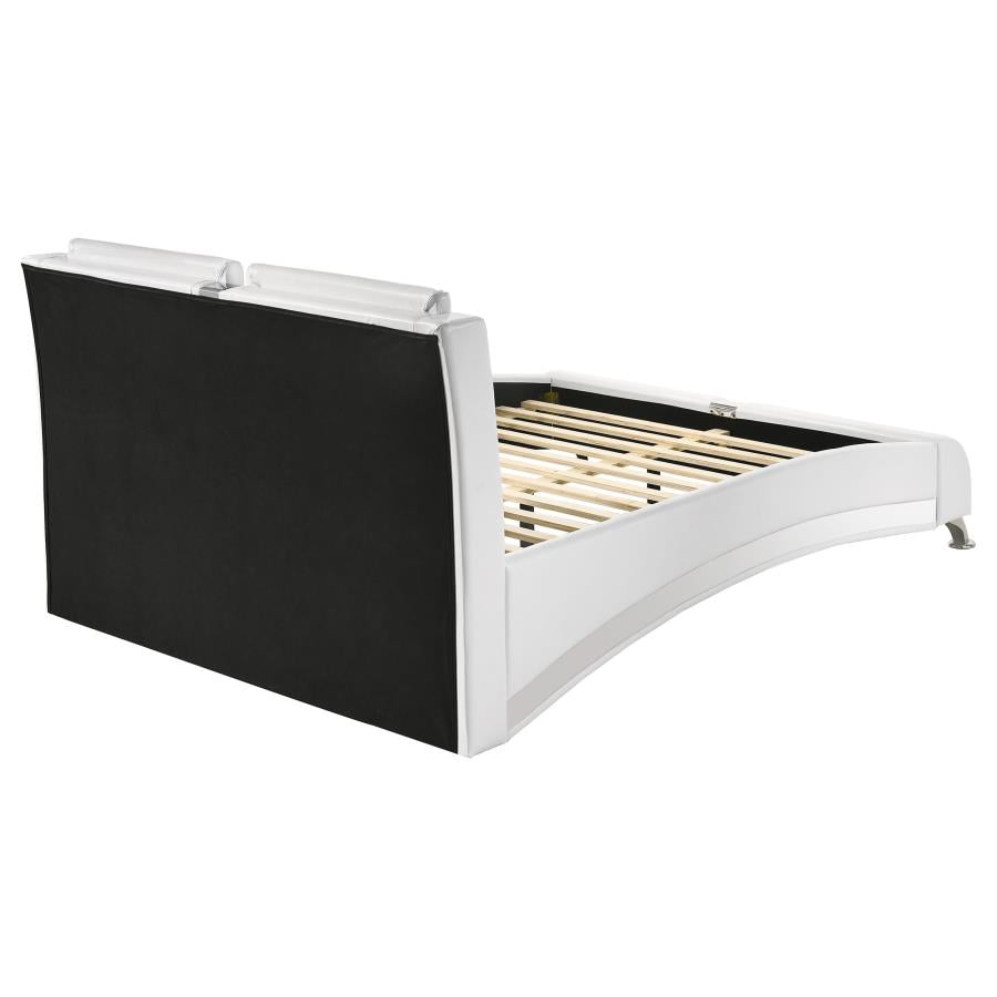 Jeremaine White Eastern King Bed