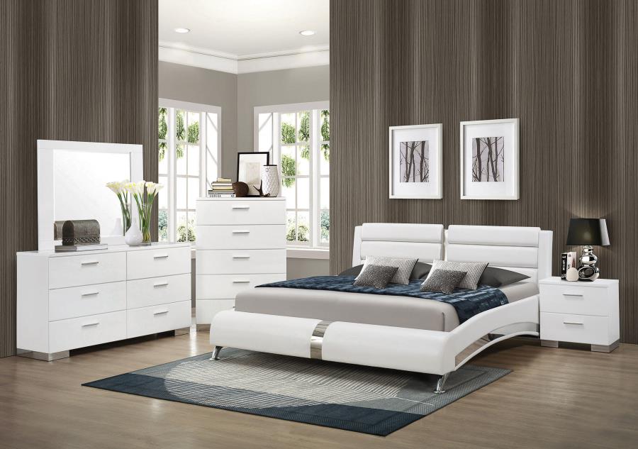 Jeremaine White Queen Bed