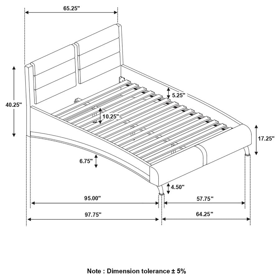 Jeremaine Black Queen Bed