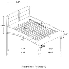 Jeremaine Black Queen Bed