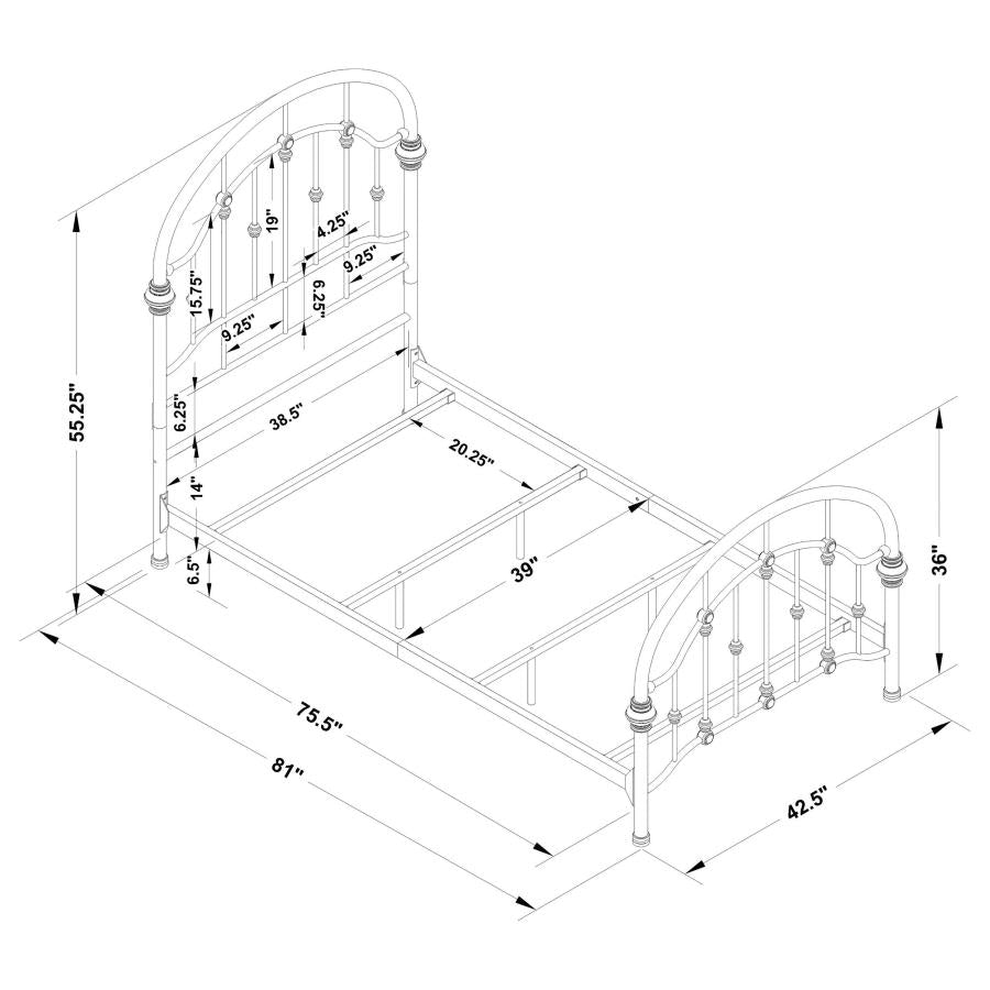 Rowan Brown Twin Bed