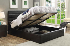 Riverbend Black Eastern King Storage Bed