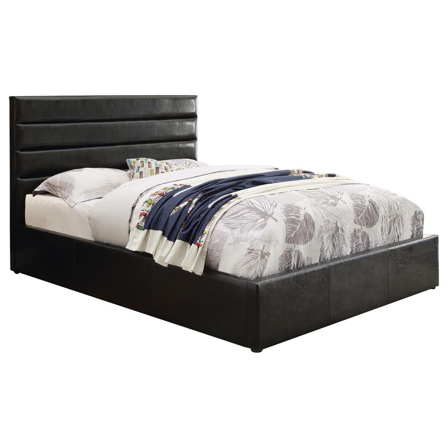 Riverbend Black Eastern King Storage Bed