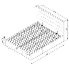 Riverbend Black Eastern King Storage Bed