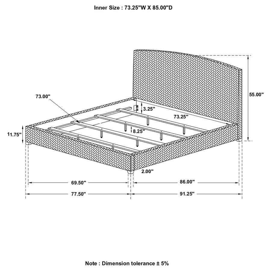Laughton Brown California King Bed
