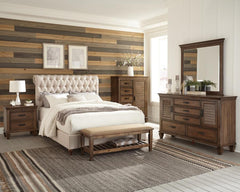 Devon Brown California King Bed 5 Pc Set