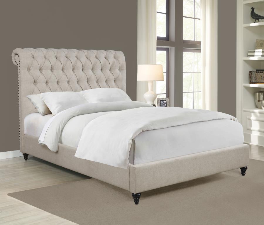 Devon Beige Queen Bed