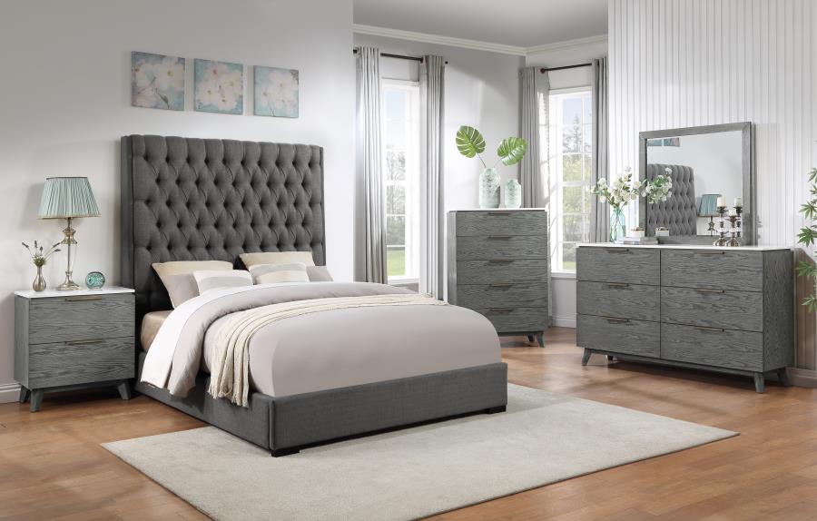 Nathan Grey Queen Bed