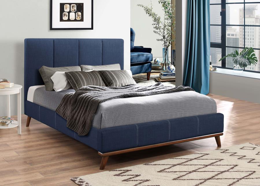Charity Blue Eastern King Bed