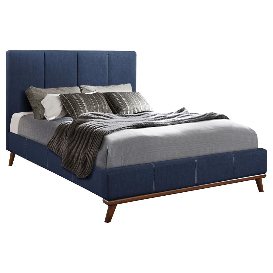 Charity Blue Eastern King Bed